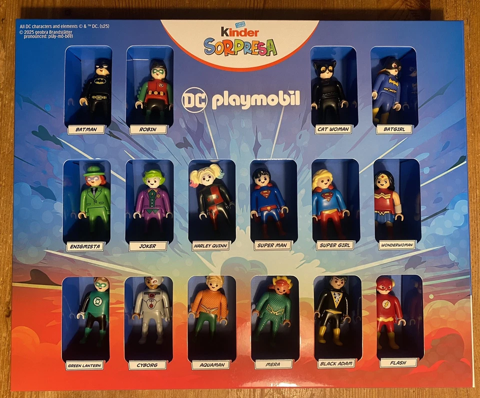 Playmobil 2025.! DC Heroes Display with all 16 different figures, nice set - Image 1 of 1