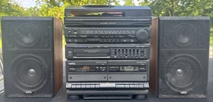 Vintage YORX Record Player Tape Deck Model M2108 FM/AM Stereo Receiver Speakers - Picture 1 of 14