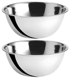 OCS Parts 8 Quart Ciotole di Miscelazione | Set di 2 | 13,25 Pollici Acciaio Inox Professio - Foto 1 di 9