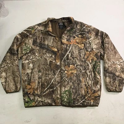 Real Tree Edge Men's Insulated Camo Camouflage Light Jacket Size XL 46/48 EUC - Image 1 of 4