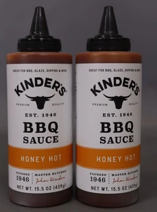 Kinder s Honig heiße Grillsauce 15,5 oz 2er Pack - Bild 1 von 3