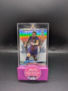 Lionel Messi #1 Topps Chrome Refractor UEFA Champions League 2017-2018 SP - Picture 1 of 8