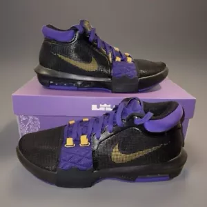 NEW Nike LeBron Witness FB2239-001 Lakers Black/Gold/Purple Shoes Mens 10-13 - Picture 1 of 6