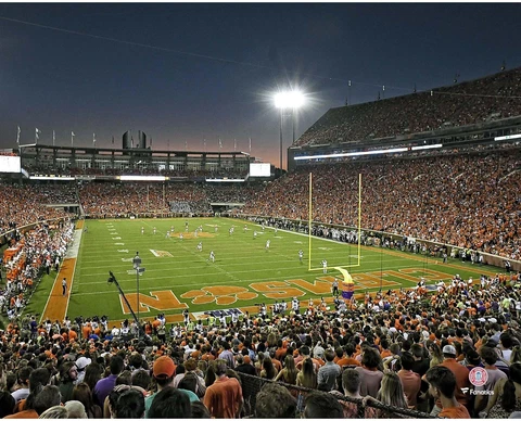 Clemson Tigers Unsigned Frank Howard Feld at Clemson Memorial Stadium Photograph Cover