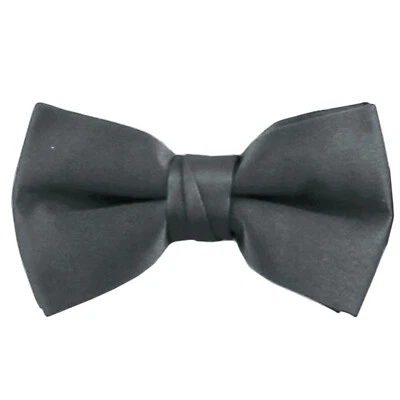 Nuevo Niño Niño Niño Pre Atado Pajarita Sólida Formal Boda Negro Rojo Púrpura Plata Foto 1 de 3