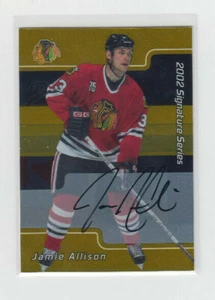01/02 BAP Signature Series Chicago Blackhawks Jamie Allison Gold Auto card #90 - Bild 1 von 2