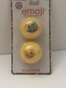Palline Balsamo Labbra Emoji Nuove Gusto Fruttato 2 in Confezione - Foto 1 di 3