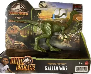 Jurassic World Gallimimus Figura Campo Cretaceo Dino Fuga Forza Fiera - Foto 1 di 4