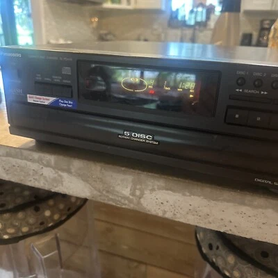 Panasonic SL-PD449 5 Disc Carousel CD Changer-No Remote-Japan 1994-Tested Works - Image 1 of 4