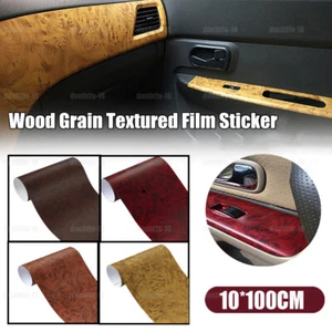 Matte Glossy Wood Grain Textured Vinyl Wrap Film Sticker DIY Car Accessories - Bild 1 von 15