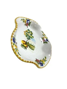 Vintage Italian Dish Serving Ware Plate Italy Aquapendente Bama Countryside - Picture 1 of 8