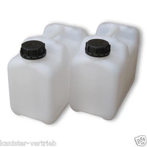 2 x 5 Liter weiß CK-Kanister Camping Outdoor Getränkekanister lebensmittelecht - Bild 1 von 1