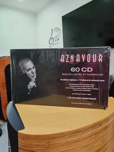 Charles Aznavour 60-CD BOX SET NEW NUOVO IN EDIZIONE LIMITATA NUMERATA  - Picture 1 of 4