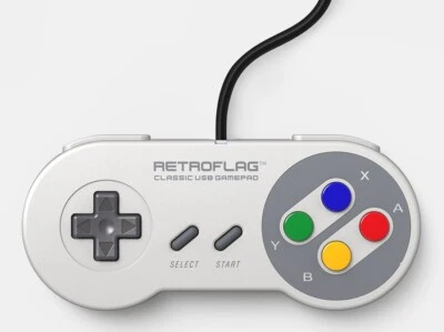 Manette SNES USB Retroflag Classic Gamepad Retro Gaming Filaire PC Switch SFC - Photo 1/4