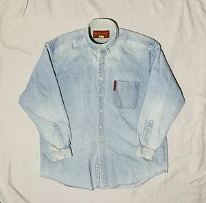 Vintage Abercrombie and Fitch The Big Shirt Oversized Denim Shirt Mens XL - Picture 1 of 4