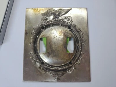 De colección International Giftwares Plata Pared Dbl Luz Interruptor Placa Cubierta Águila Foto 1 de 4
