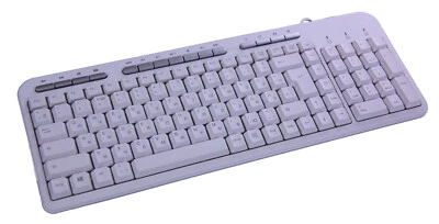 Tastatur Deutsch Russisch USB Multimedia Weiß PK703 - Zustand: Neu - Bild 1 von 2