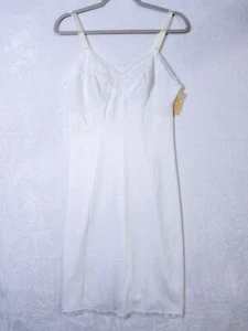Wondermaid Vintage Slip Nightgown Union Made Style 02825 White Sz 34 NEW - Picture 1 of 3