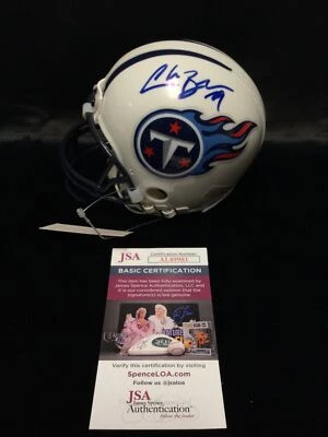 Chris Brown Signed Tennessee Titans Mini Helmet JSA COA Autographed -1 # - Image 1 of 4