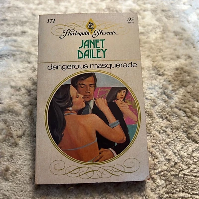 Dangerous Masquerade Romance Paperback Book by Janet Dailey Harlequin Books 1977 - Image 1 of 4