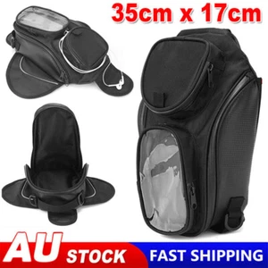 Waterproof Motor Tank Bag Black Oil Fuel Tank Magnetic Motorbike Motorcycle Bag - Picture 1 of 12