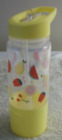 SUN SQUAD 14 OZ PLASTIC FRUIT SALAD PRINT WATER WITH SNACK CONTAINER
