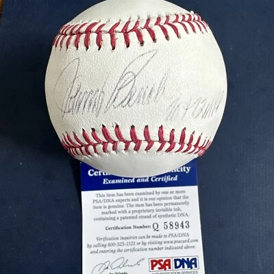 Johnny Bench Signed Official Mlb Baseball 1970 & 72 Mvp Auto Psa Coa Hof Reds - Image 1 of 4