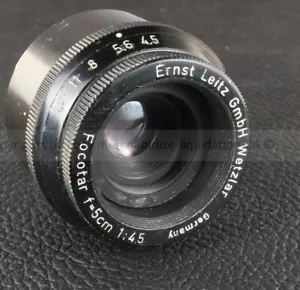 Leitz GmbH Wetzlar Alemania Leica Focotar 4,5/5 cm DOOCQ M39 (161683) DEFECTO - Imagen 1 de 8
