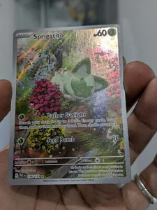 Pokemon Card 2023 SPRIGATITO Illustration Rare 196/193 Paldea Evolved NM ERROR - Picture 1 of 4