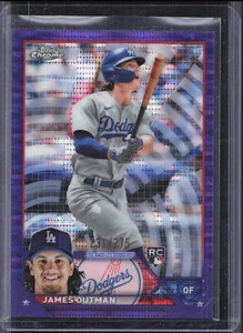 2023 Topps Chrome #81 James Outman Purple Sonar Refractor #/275 - Picture 1 of 2