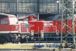 Foto BR 290 031-4, 055-3 & 232 206-3 Bw Saalfeld 06/2001 10x15cm V3089f - Bild 1 von 2