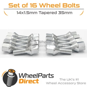 Alloy Wheel Bolts (16) 14x1.5 Taper 35mm For Merc M-Class ML63 AMG [W164] 06-11 - Picture 1 of 1