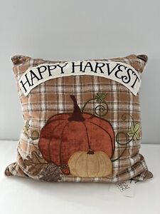 Enchante Pumpkin Fringe Decorative Pillow, 20 X 20 - Multi Embroidery