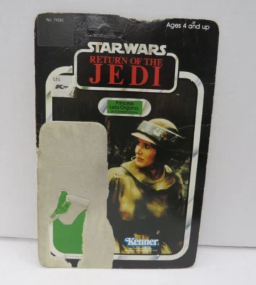 1983 Princess Leia Combat Poncho 77 Back STAR WARS Kenner Vintage Card Back - Image 1 of 2