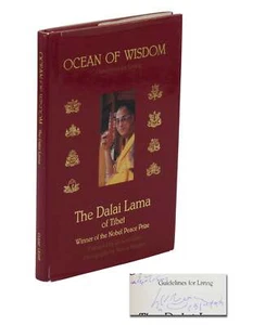 Ocean of Wisdom: Guidelines for Living ~ SIGNED by the DALAI LAMA ~ BUDDHISM ~  - Picture 1 of 8