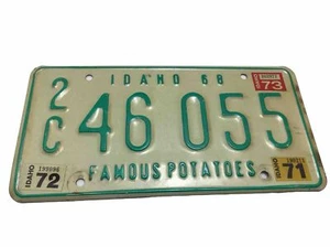 1968 Idaho license plate 2C 46 055 DMV Canyon County Famous Potatoes # - Picture 1 of 7