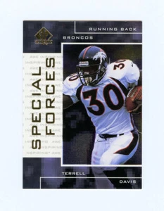 Terrell Davis 1998 98 SP Authentic Special Forces Insert Card 0989/1000 Broncos - Bild 1 von 2