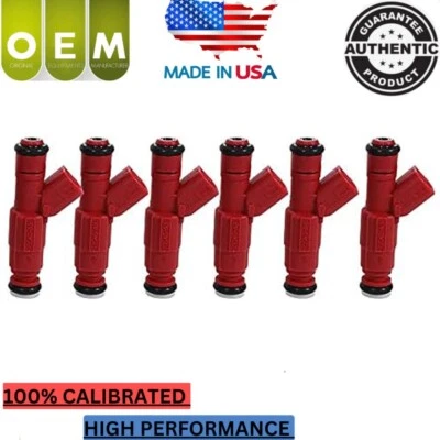 OEM Bosch 6x Fuel Injectors Fits 1999-2003 Ford Windstar 3.8L V6 #0280156161 - Image 1 of 4