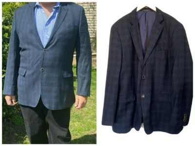 CHAQUETA BLAZER ABRIGO DEPORTIVO A CUADROS LANA SARTORIALI ZANETTI ELEMENTS-LAVORAZIONE SARTORIALI 46L Foto 1 de 4