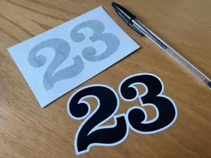 Retro Rennnummer 23 (kleines Paar) - UK VERKÄUFER - Bild 1 von 1