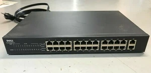 Dell PowerConnect 2324 24 Ports + 2 Gigabit Ports 10/100/1000 w/ Power Cord - Picture 1 of 3