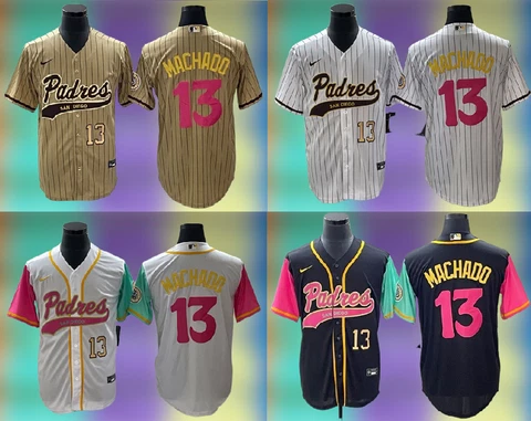 Men's San Diego Padres #13 Manny Machado 2023 CoolBase Stitched Jersey ALL SIZE Cover