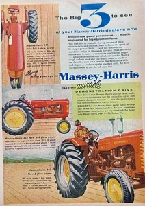 1956 Massey-Harris the Big "3" to See - 333, 444 & 555 Ad #N1162 - Picture 1 of 1