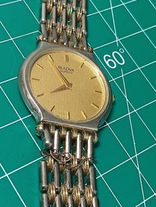 Vintage Germany BULOVA Watch Co P7 Quartz For Parts Not Working - Picture 1 of 9