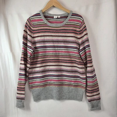 gap Mujer Suéter Lana Rayas Grande Alto Fair Isle Foto 1 de 4