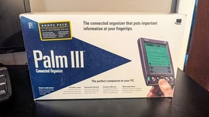 Ancien organisateur connecté ordinateur personnel Palm III Palm Pilot 3Com PDA NEUF - Photo 1 sur 5