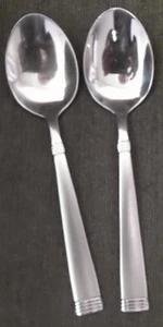 Cucharaditas cubiertos de acero inoxidable Wallace NAPOLI FROST 18/10 6-1/8", juego/2 *DOS* L5 - Imagen 1 de 1