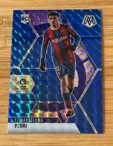 2020-21 Mosaic La Liga Pedri Blue Mosaic Prizm RC /99 FC Barcelona - Bild 1 von 5