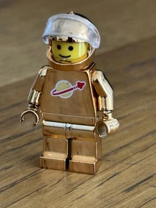 Lego Chrome Gold Plated Classic Space Astronaut mini figure  - Picture 1 of 2