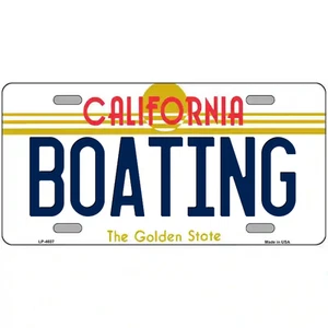 Boating California 24" X 12" Large Metal Sign - Picture 1 of 1
